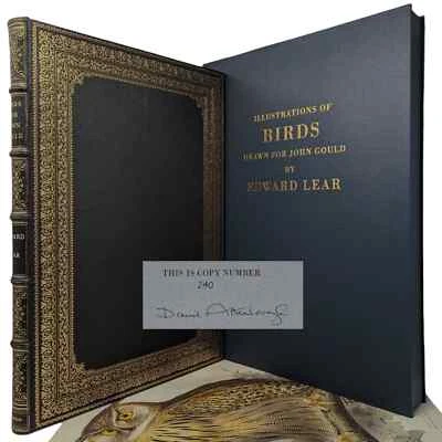 Birds Drawn for JOHN GOULD Edward Lear DAVID ATTENBOROUGH Folio Society Ltd Ed - Image 1 of 4