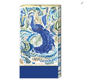 Punch Studio 75 Blatt Azurblau Pfau großer Notizblock - Bild 1 von 2