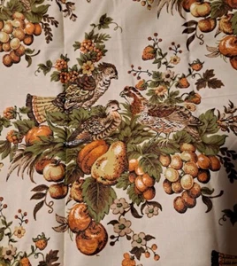 Tela vintage Waverly Bonded Glosheen 100 % algodón decoración para el hogar 2 yardas x 34" pájaros - Imagen 1 de 4