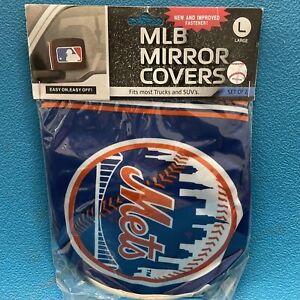 New York Mets Mirror Cover 2 Pack - Large Size [NEW] MLB Car Auto Truck