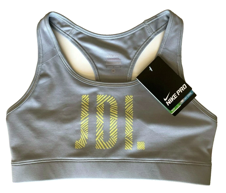 NEW! NIKE PRO [L] Women's DRI-FIT JDI. Sports Yoga/Gym/Run Bra-Grey 522710-066 - Image 1 of 1