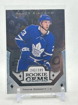 2018-19 Upper Deck Black Diamond Gems /399 Travis Dermott #RG-TD Rookie RC - Image 1 of 2