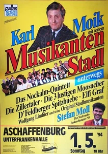 KARL MOIK - MUSIKANTENSTADL 1994 AB - orig. Concert Poster - DIN A1 - F/U 1192 - Picture 1 of 1