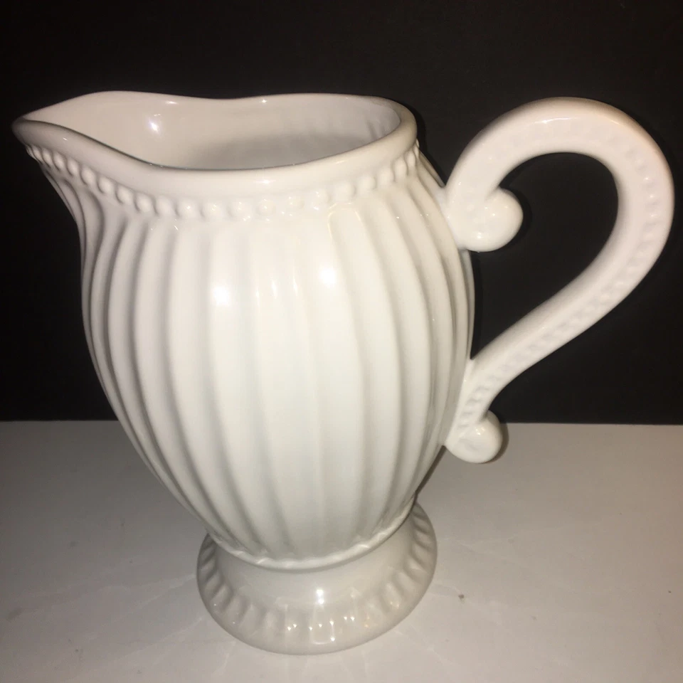 Jarra Cerámica Lorren Home Trends Colección Real 9" (Blanca) Foto 1 de 4