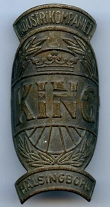 Sweden Swedish KING Bike Bicycle Head Vintage Badge Emblem !!! - Picture 1 of 3
