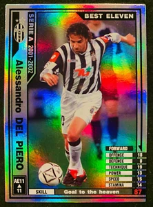 2001-02 Panini WCCF Best Eleven AE Alessandro Del Piero Juventus refractor card - Picture 1 of 1