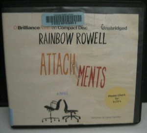 ANHÄNGE VON RAINBOW ROWELL HÖRBUCH AUF 8 CDs UNGEKÜRZT 9 STUNDEN EX-BIBLIOTHEK - Bild 1 von 4