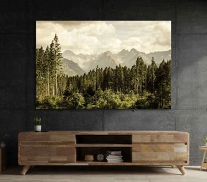 Rural landscape photo forest mountains printed framed wall art home decoration - Picture 1 of 15