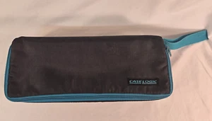 Vintage Case Logic 15 Audio Cassette Tape Carrying Case, Black & Teal - Picture 1 of 4