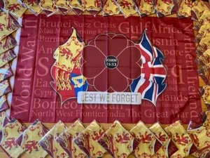 King & Country Empire Poppy Flag Navy Army RAF British GB UK - Picture 1 of 1