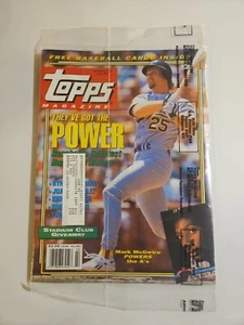 Neu/versiegelt September 1992 Topps Baseball Karten Magazin #11 - Mark McGWIRE Cover - Bild 1 von 3