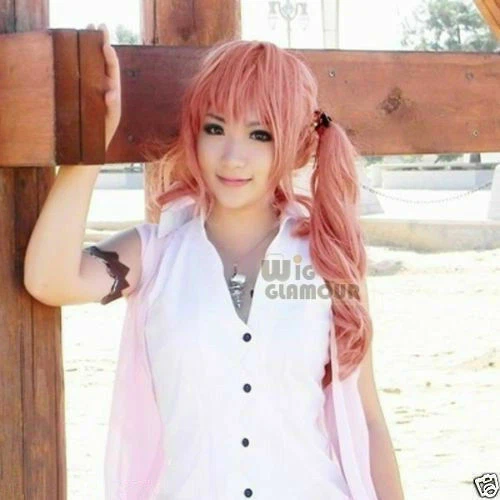 Peluca de pelo larga rosa Cosplay Final Fantasy XIII Serah Farron Foto 1 de 1