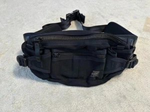 YOSHIDA PORTER HEAT WAIST BAG 703-06979 Black Nylon Outdoor - Picture 1 of 9