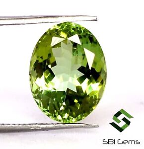 Certified Natural Green Tourmaline Oval Cut 11x9 mm Best Quality Loose Gemstone