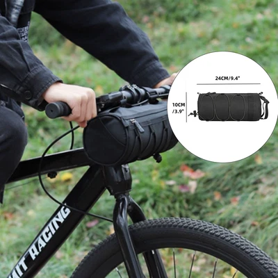 Bike Frame Bag Mountain Bike Front Tube Pouch Bicycle Handlebar Bag Shoulder Bag - Image 1 of 4