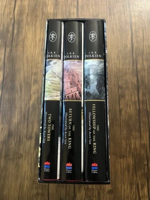 The Lord of The Rings JRR Tolkien - 2002 Hardback Box Set - Alan Lee Illustrated - Image 1 of 4