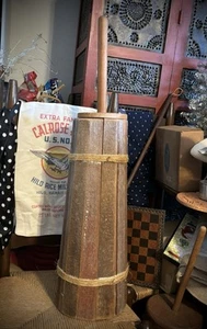 ANTIGUA Batidora de Mantequilla Madera Roja Madera PRIMITIVA ¡ANTIGUA GP PRIMTASTIC!! - Imagen 1 de 17
