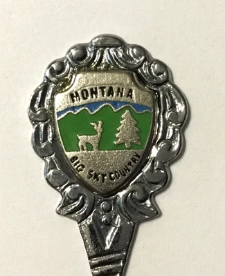 Montana - Cuchara de recuerdo vintage coleccionable Foto 1 de 3