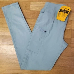 (NWT!) Carhartt Womens Leggings Forced Fitted Lightweight Utility Blue Suft Sz S - Picture 1 of 11