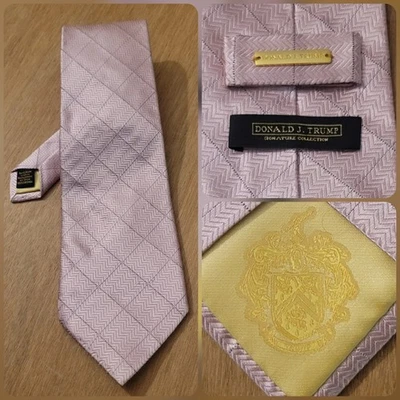 Corbata Donald J. Trump Signature Collection Para Hombre 100% Seda Talla Única Rosa Defecto🚨 Foto 1 de 4