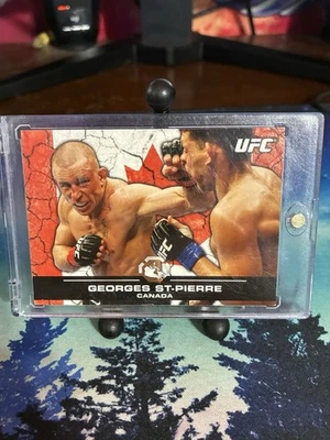 Georges St-Pierre Flag /188 🇨🇦 2013 Topps UFC Bloodlines - Image 1 of 2