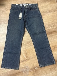 Harley Davidson Herren H-D Bootcut Jeans 36 X30 Blau Distressed 5 Pocket Denim NEU - Bild 1 von 12