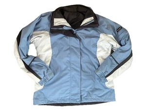 Columbia Jacket Womens 3 in 1 Interchange CORE Coat sz Medium Hiking Skiing Blue - Picture 1 of 13
