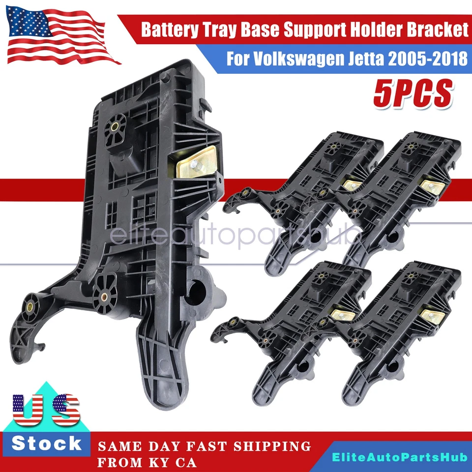 5x Nuevo Para Volkswagen Jetta 2005-2018 Bandeja Batería Base Soporte Soporte Soporte Foto 1 de 4