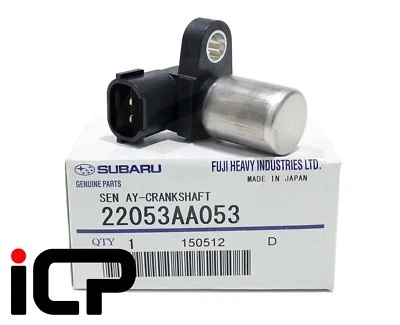 Sensor de cigüeñal de motor genuino 22053AA053 se adapta a: Subaru Impreza Legacy Forester Foto 1 de 2