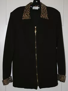Top giacca donna CDC Caren Desiree Company full zip costine elasticizzato taglia 14 - Foto 1 di 6