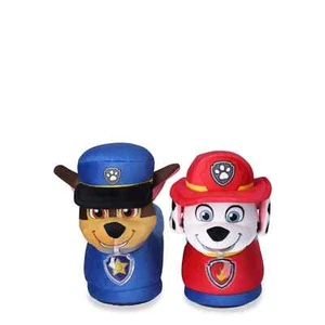 Paw Patrol Marshall & Chase 3D Light-up Toddler Slip on Sock-Top Slippers 5-6 - Picture 1 of 5
