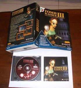 TOMB RAIDER III 3 Adventures of LARA CROFT Eidos 1998 ITALY Big Box PC CD Game - Picture 1 of 1