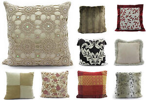 Small Large Cushion Covers Sofa Throw Scatter Luxury Cushions Chenille Floral