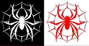 Spider in Web Vinyl Decal Car Truck Window Mirror Tablet Laptop Tumbler Notebook - Picture 1 of 7