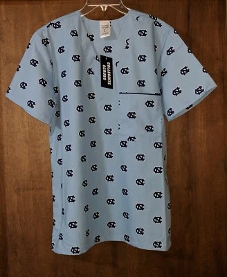 Blusa Médica UNC Tarheel Tacón Alquitrán Colegial Licenciada Para Hombre Adulto S Foto 1 de 2