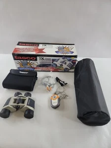 TASCO 7x35mm Platinum Porro Prism Binocular w/Bonus Stadium Seat & AMFM Receiver - Picture 1 of 7