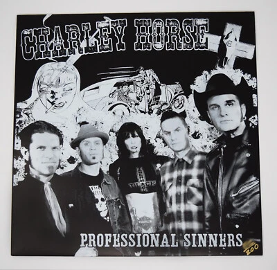 Charley Horse LP Screen Printed #147 of 200 The Cramps Nashville Pussy Throw Rag Foto 1 de 4