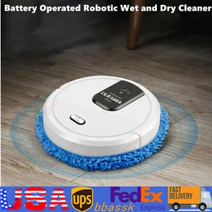 Robotic Mopping Sweeping Robot Wet and Dry Sweeper 3 In 1 Self-Cleaning Floor - Picture 1 of 12