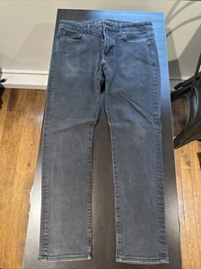 American Eagle Herren schwarz verblasst 32x30 schmale Passform Jeans extrem flexibel gebraucht - Bild 1 von 10