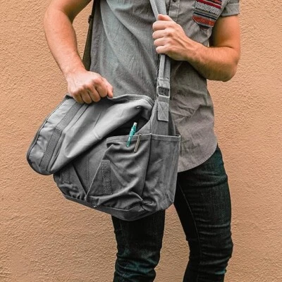 Bolso de Hombro Mensajero Sweetbriar Clásico Peso Pesado Algodón Lona De Colección-Nuevo Foto 1 de 4