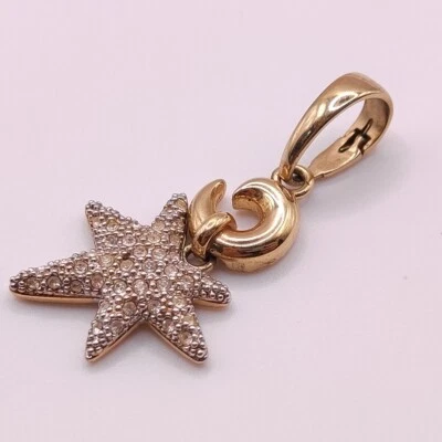 ⭐ Pierre Lang Anhänger Charm Halskette Kette Gold Collier Perle Stein 291 ⭐ - Bild 1 von 3