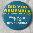 Circa 1990S Walmart Film Developing Pinback Button (Film, Camera, Pictures) B015