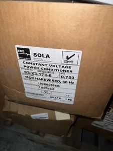 Transformador regulador de computadora SOLA MCR 63-23-175-8 240V 750VA - Imagen 1 de 3