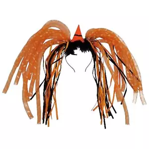 Light Up Pumpkin Headband Head Bopper Bouncy Dreads Halloween Costume - Picture 1 of 6