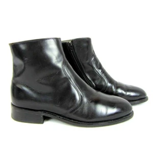 Lehigh Safety Shoe Mens Ankle Boots Steel Toe Black Zip Sz 8.5 EEE Extra Wide - Picture 1 of 9