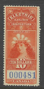 Bigjake: Canada #FE-17,  $10.00 Electric Light Inspection - Revenue - Picture 1 of 2