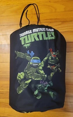 2016 TMNT Teenage Mutant Ninja Turtle Full Length Zip Youth Roll Up Sleeping Bag - Image 1 of 4