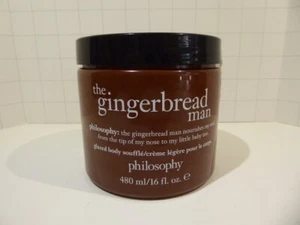 Philosophy The Gingerbread Man Glazed Body Souffle 16 oz New SEALED Without Box - Picture 1 of 5