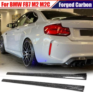 FORGED CARBON Side Skirts Extension Lip For BMW F87 M2 M2C Coupe 2016-20 BODYKIT - Bild 1 von 14