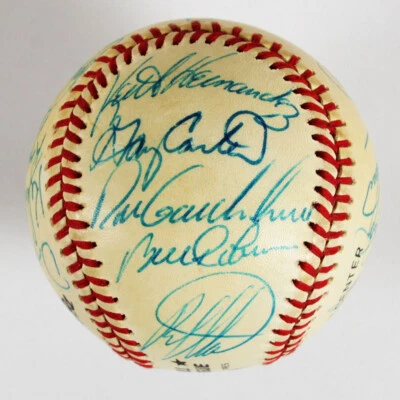 1984 Mets Team Signed Baseball Gary Carter, etc. - COA JSA - Image 1 of 4